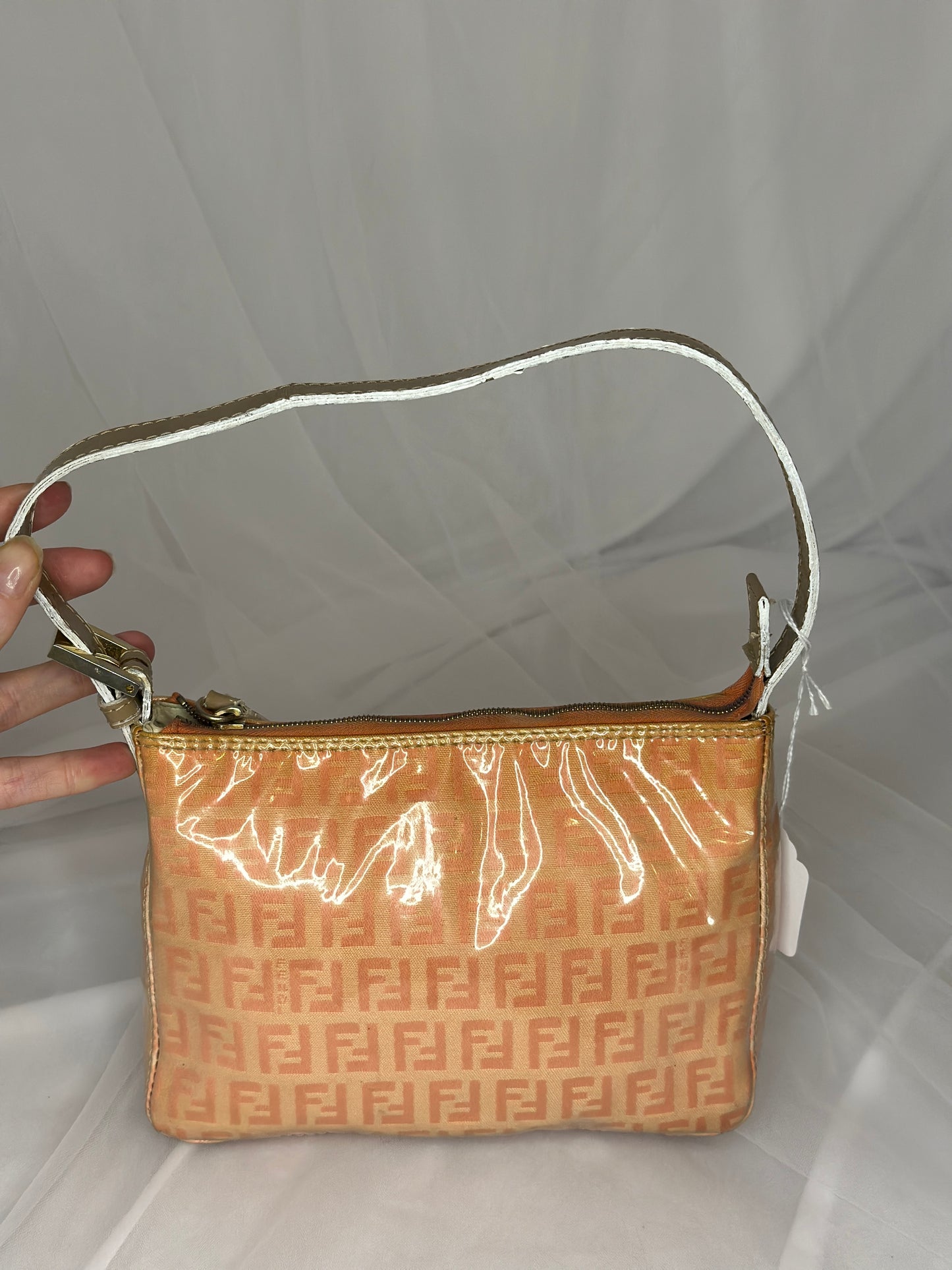 Fendi vintage handbag pink monogram