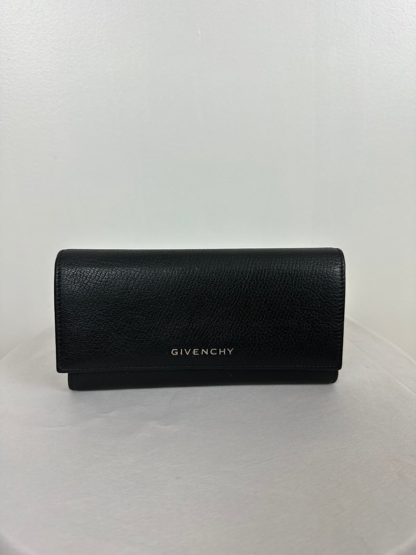 Givenchy Black Leather Long Wallet