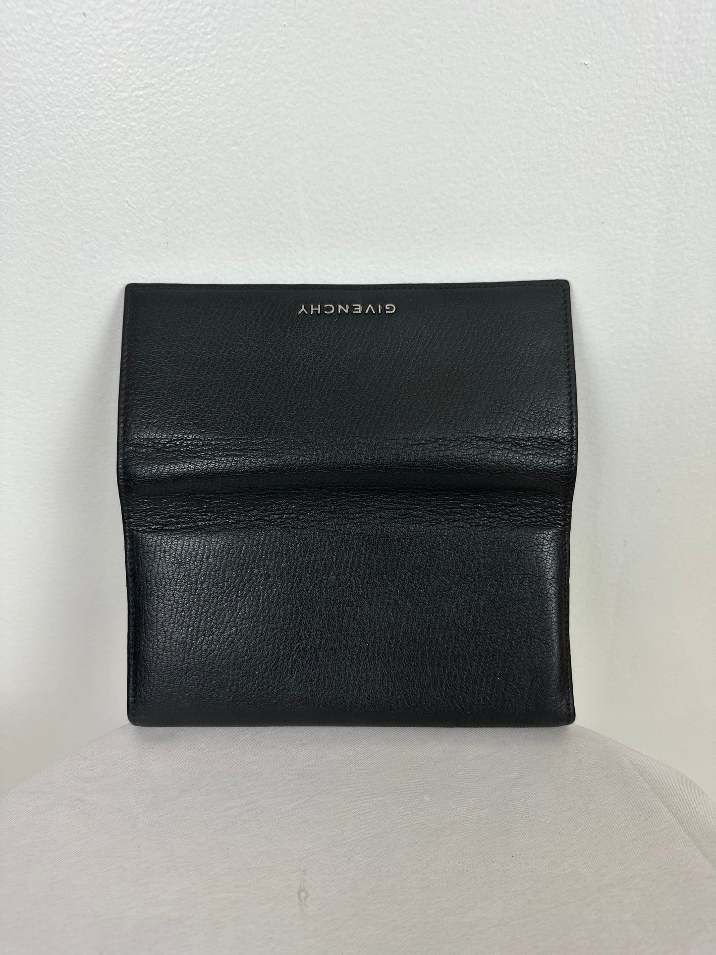 Givenchy Black Leather Long Wallet